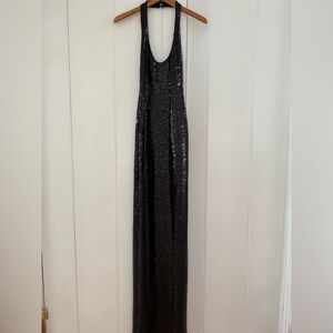 Elegant Black Sequin Dress